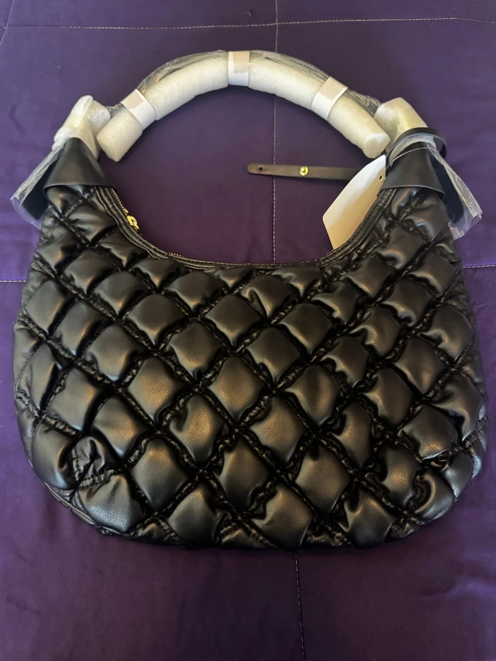 Quilted Black Shoulder Bag NWT